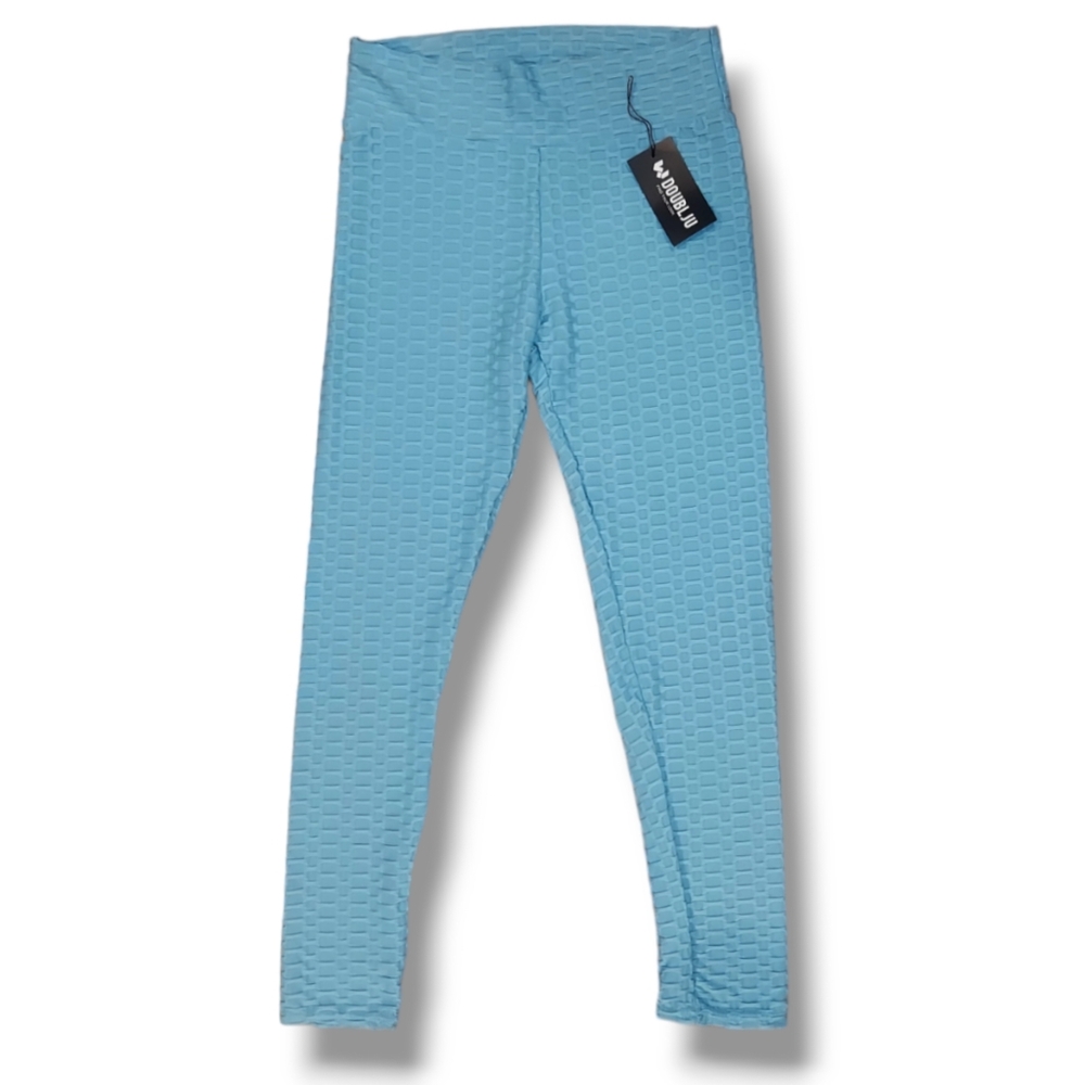NWT Doublju Women's Lift Blue Leggings Tiktok leggings Size XL
